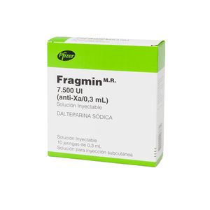 FRAGMIN 7.500 UI X 10 JER