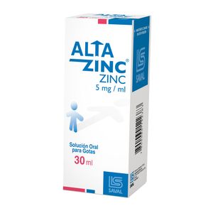 ALTAZINC GOTAS 5 MG/ ML X 30 ML