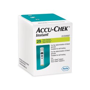 ACCU-CHEK INSTANT CINTAS GLUCOSA X 25 UNID.