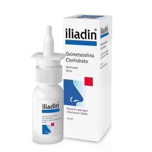 ILIADIN. OXIMETAZOLINA 5 MG (0,05%). SPRAY NASAL 10 ML.