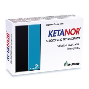 KETANOR 30MG / ML INY. X 3 AMP