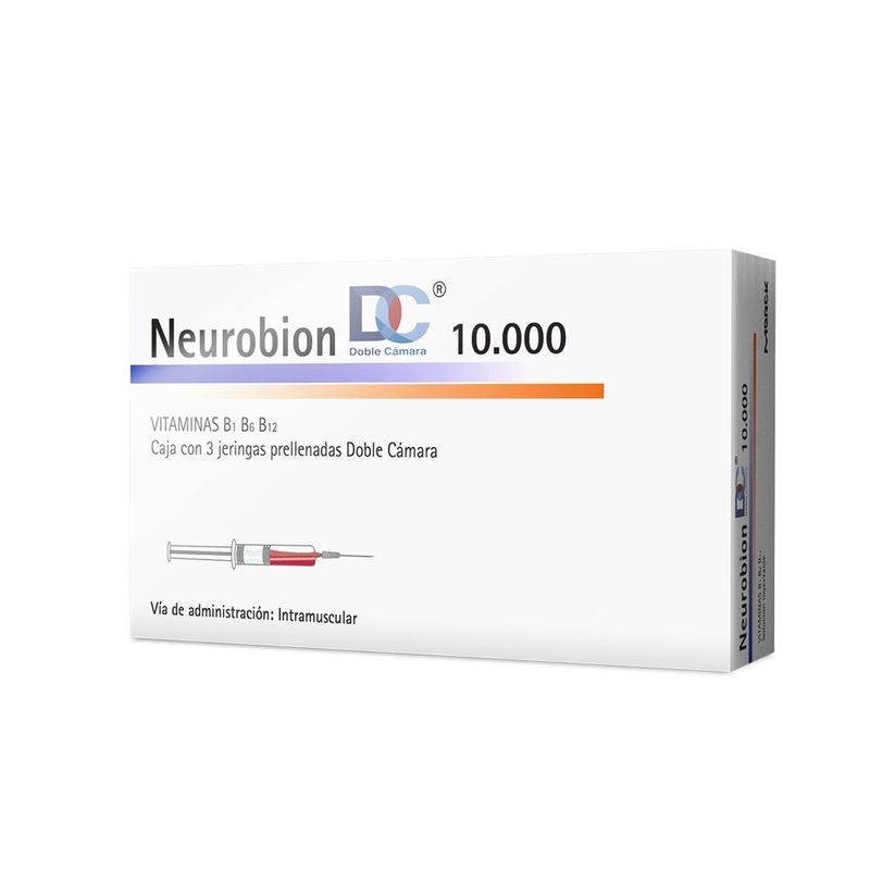 NEUROBION DC 10.000. VITAMINAS B1, B6, B12. SOLUCION INYECTABLE. 3 ...