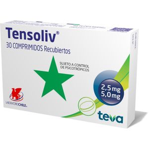 TENSOLIV 30 COMP. RECUBIERTO