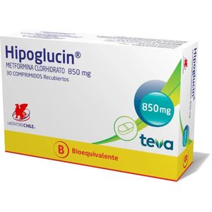 HIPOGLUCIN 850 MG X 30 COMP. REC.