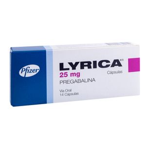 LYRICA 25 MG BLS X 14 CAPS.