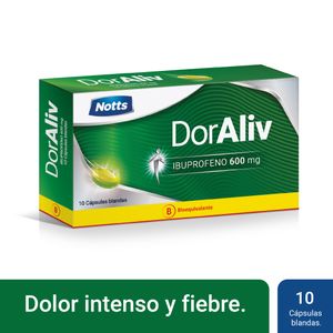 DORALIV 600 MG X 10 CAPS. BLANDAS
