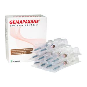 GEMAPAXANE SOL INY 80MG / 0,8ML X 10 JERINGAS PRELLENADAS