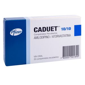 CADUET 10/10 MG X 30 COMP. REC.