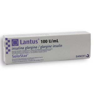 INSUL. LANTUS SOLOSTAR 100 UI/ML CART X 1 UNID.