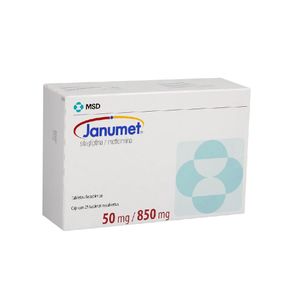 JANUMET 50MG / 850MG X 28 COMP. REC.