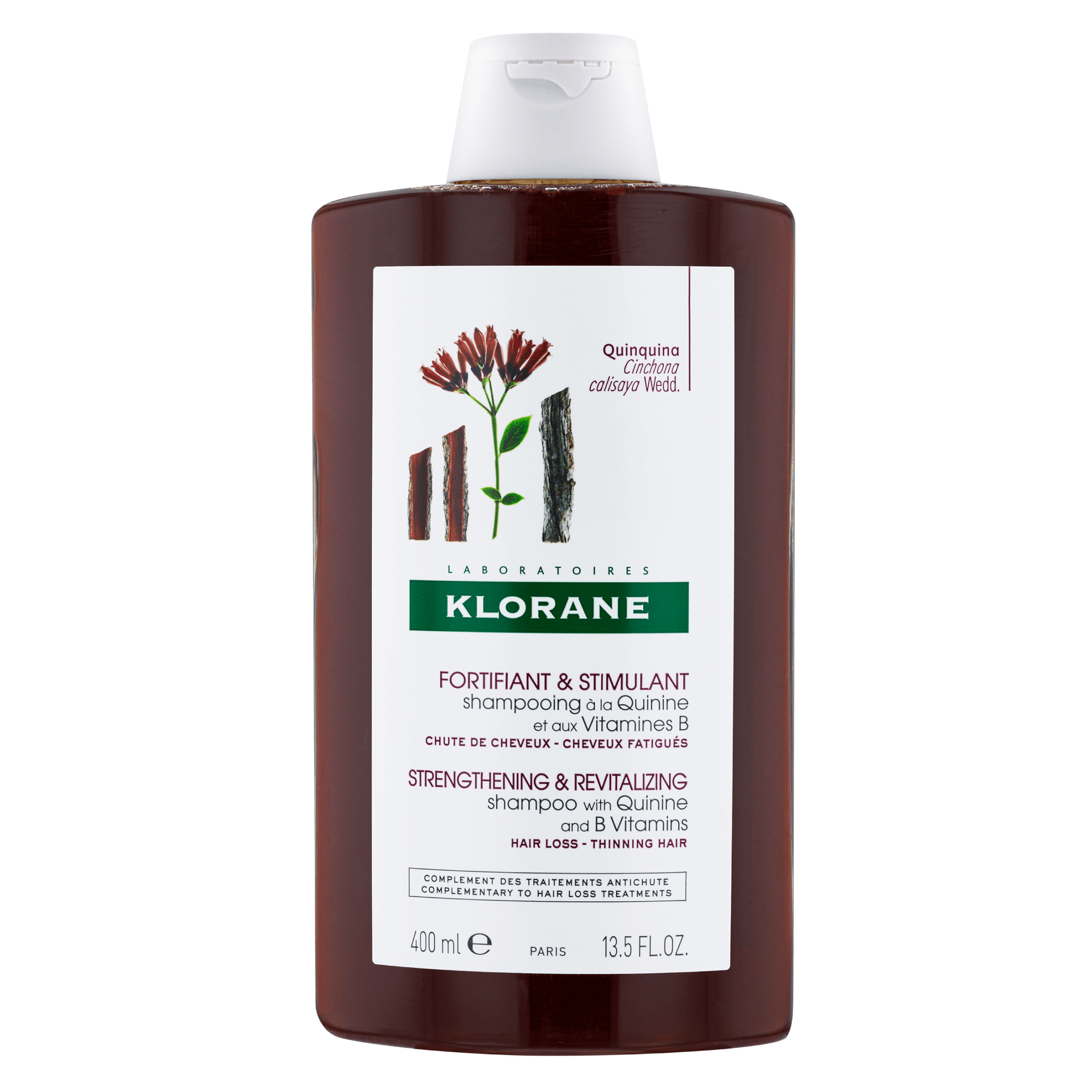KLORANE SHAMPOO QUININA VITAMINA B 400ML Profar