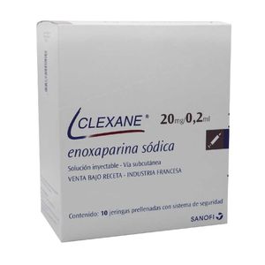 CLEXANE 20 MG X 10 JER