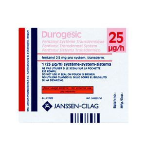 DUROGESIC 25 MCG. CAJA X 5 PARCHES