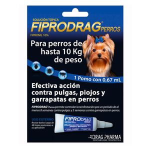 FIPRO DRAG PERRO C/ PIPETA 0,67 ML HASTA 10 KG X 1 DISPLAYS