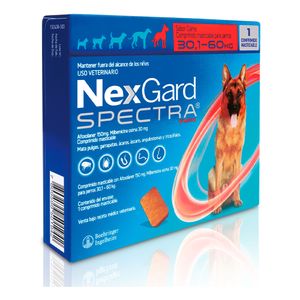 NEXGARD SPECTRA CAJA X 1 TABLETA MASTICABLE 30.1 - 60 KG