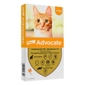 ADVOCATE GATO HASTA 4 KG. PIPETA 0.4 ML