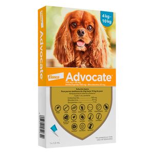 ADVOCATE PERRO 4 A 10 KG. PIPETA 1 ML