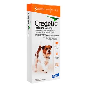 CREDELIO 225 MG X 3 COMP MAST 5.5-11 KG PERRO