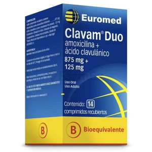 CLAVAM DUO 875MG+125MG X 14 COMPRIMIDOS REC.