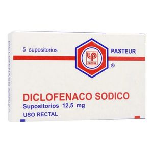 DICLOFENACO SODICO 12,5 MG X 5 SUPOSITORIOS