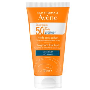 AVENE FLUIDO SIN COLOR PIELES MIXTAS SPF 50+ 50 ML