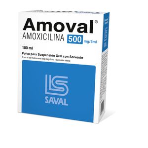 AMOVAL 500 MG SUSP. ORAL X 100 ML C/SOLV ENTE