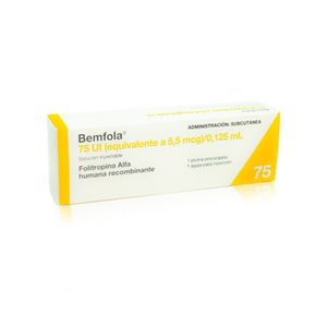 BEMFOLA SOLUCION INYECTABLE 75 UI / 0.125 ML