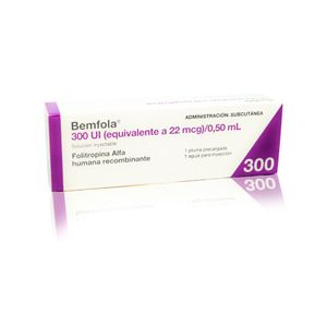 BEMFOLA  SOLUCION INYECTABLE 300 UI /0.50 ML