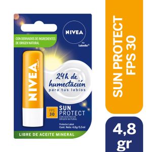 NIVEA PROTECTOR LABIAL SUN PROTECT FPS30 4.8 GR