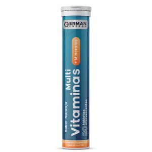 MULTIVITAMINAS + MINERALES SABOR NARANJA GERMAN ENERGY 20 TABLETAS EFERVESCENTES