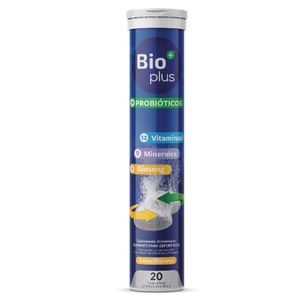 MULTIVITAMINICO+PROBIOTICOS BIOPLUS SABOR NARANJA 20 TABLETAS EFERVESCENTES