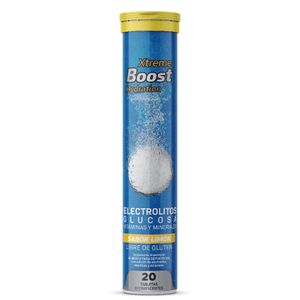 XTREME BOOST HYDRATION, HIDRATANTE SABOR LIMON 20 TABLETAS EFERVESCENTES