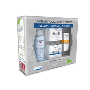 PACK EUCERIN HYA FILLER CREMA DIA FPS30 50 ML + CREMA NOCHE 50 ML + GEL LIMPIADOR 200 ML + MUESTRAS