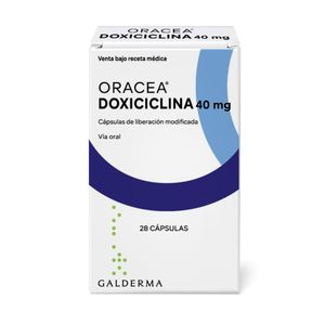 ORACEA DOXICICLINA 40 MG X 28 CAPS.