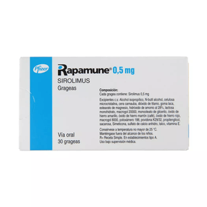 RAPAMUNE 0,5 MG X 30 GRAGEAS