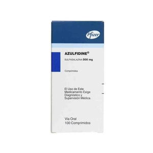 AZULFIDINE EN 500 MG X 100 COMP. REC. ENT.